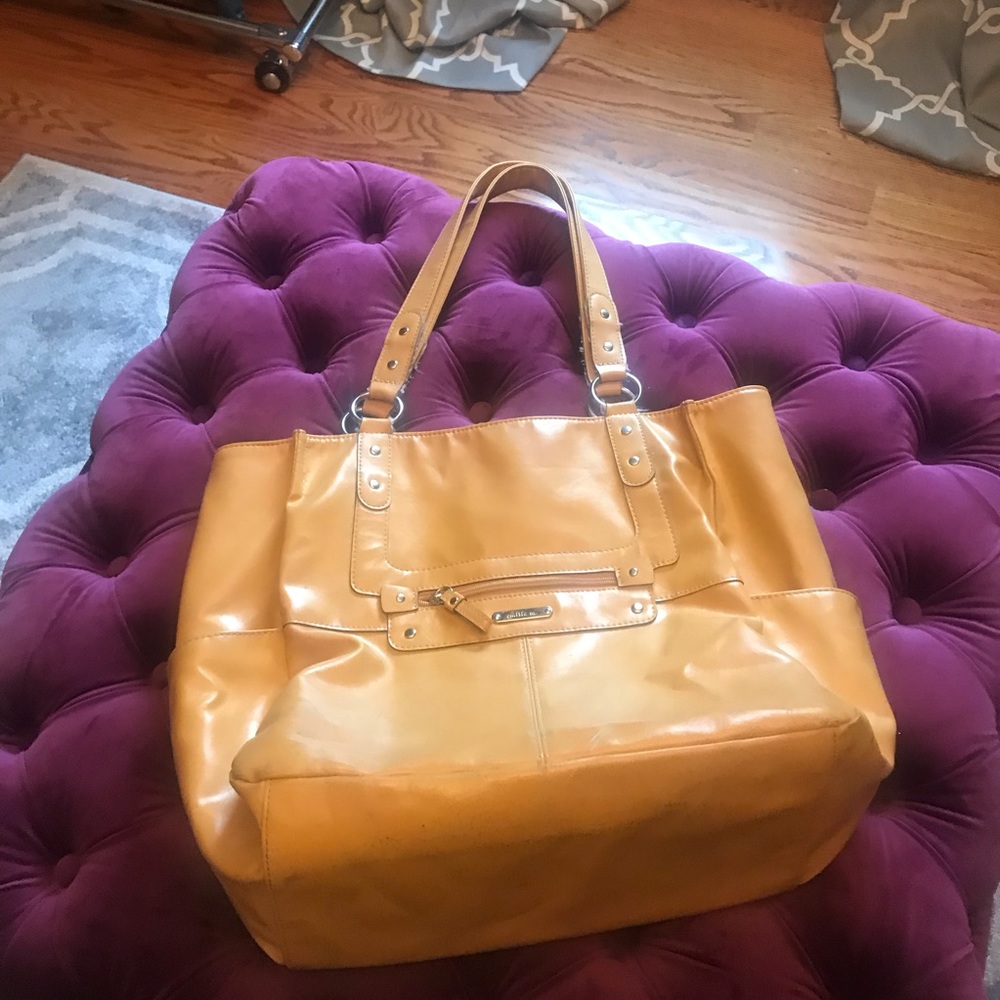 Mustars yellow emilie m purse